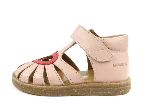 Angulus pale rose/red hjerte sandal